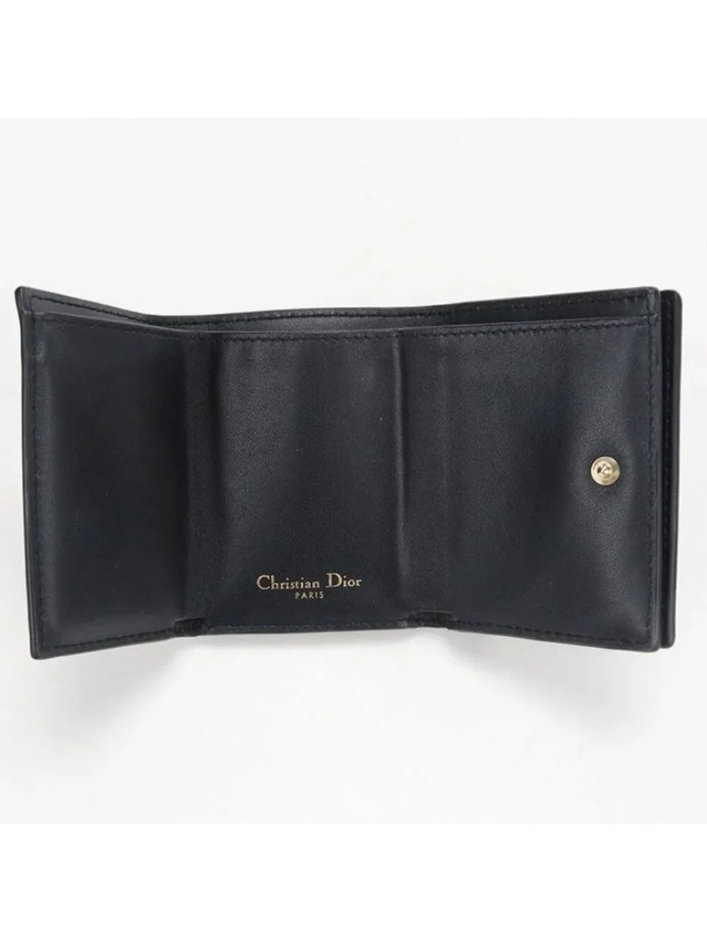 Dior 30 Montaigne Trifold Wallet Calfskin